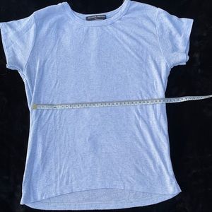 Brandy Melville blue and white waffle tee shirt💙